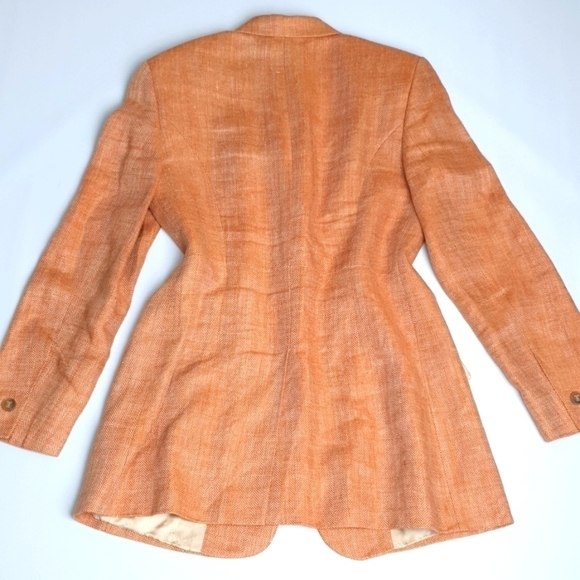 Escada Sport 100% Linen Herringbone BlazerJacket - Picture 4 of 11
